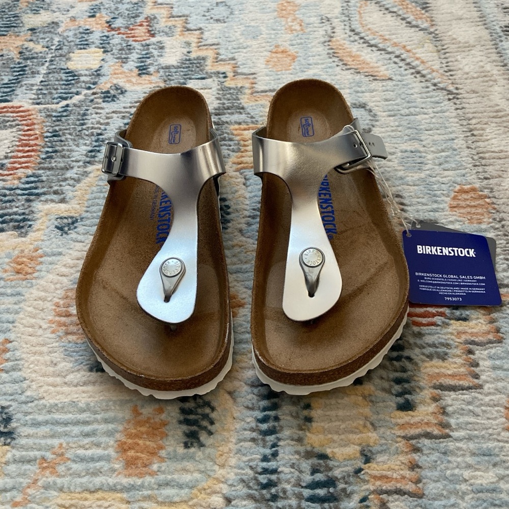 BIRKENSTOCK Gisele Silver Sandals